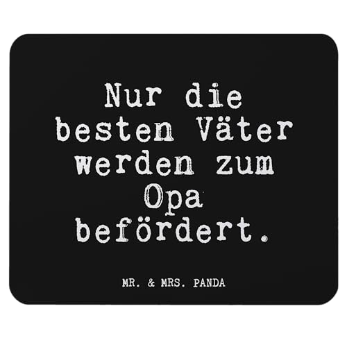 Mr. & Mrs. Panda Mauspad Nur die besten Väter... - Geschenk, Vater, Designer Mauspad, Opa, Mousepad, Opi, Glizer Spruch Sprüche Weisheiten Zitate von Mr. & Mrs. Panda