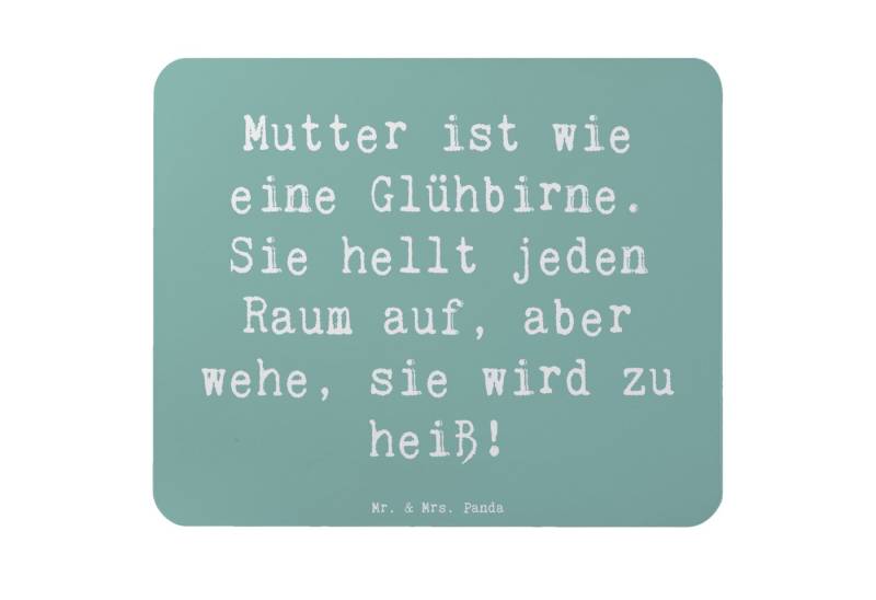 Mr. & Mrs. Panda Mauspad Spruch Mutter Glühbirne - Meeresbrise - Geschenk, Geschenkartikel für (1-St) von Mr. & Mrs. Panda