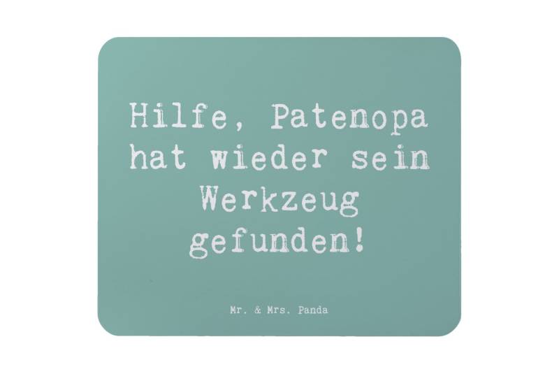 Mr. & Mrs. Panda Mauspad Spruch Patenopa Abenteuer - Meeresbrise - Geschenk, Humor, PC Zubehör (1-St) von Mr. & Mrs. Panda