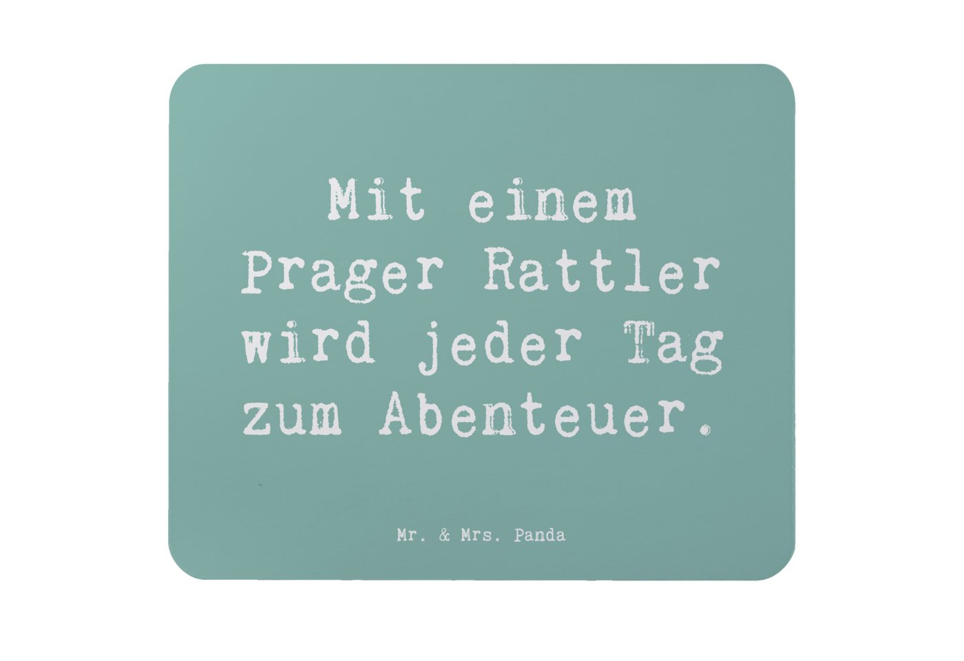 Mr. & Mrs. Panda Mauspad Spruch Prager Rattler Abenteuer - Meeresbrise - Geschenk, Lächeln, Ei (1-St) von Mr. & Mrs. Panda