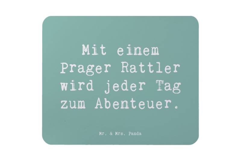 Mr. & Mrs. Panda Mauspad Spruch Prager Rattler Abenteuer - Meeresbrise - Geschenk, Lächeln, Ei (1-St) von Mr. & Mrs. Panda