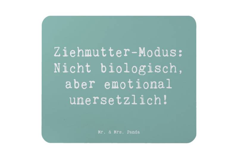 Mr. & Mrs. Panda Mauspad Spruch Ziehmutter Modus - Meeresbrise - Geschenk, emotional unersetzl (1-St) von Mr. & Mrs. Panda
