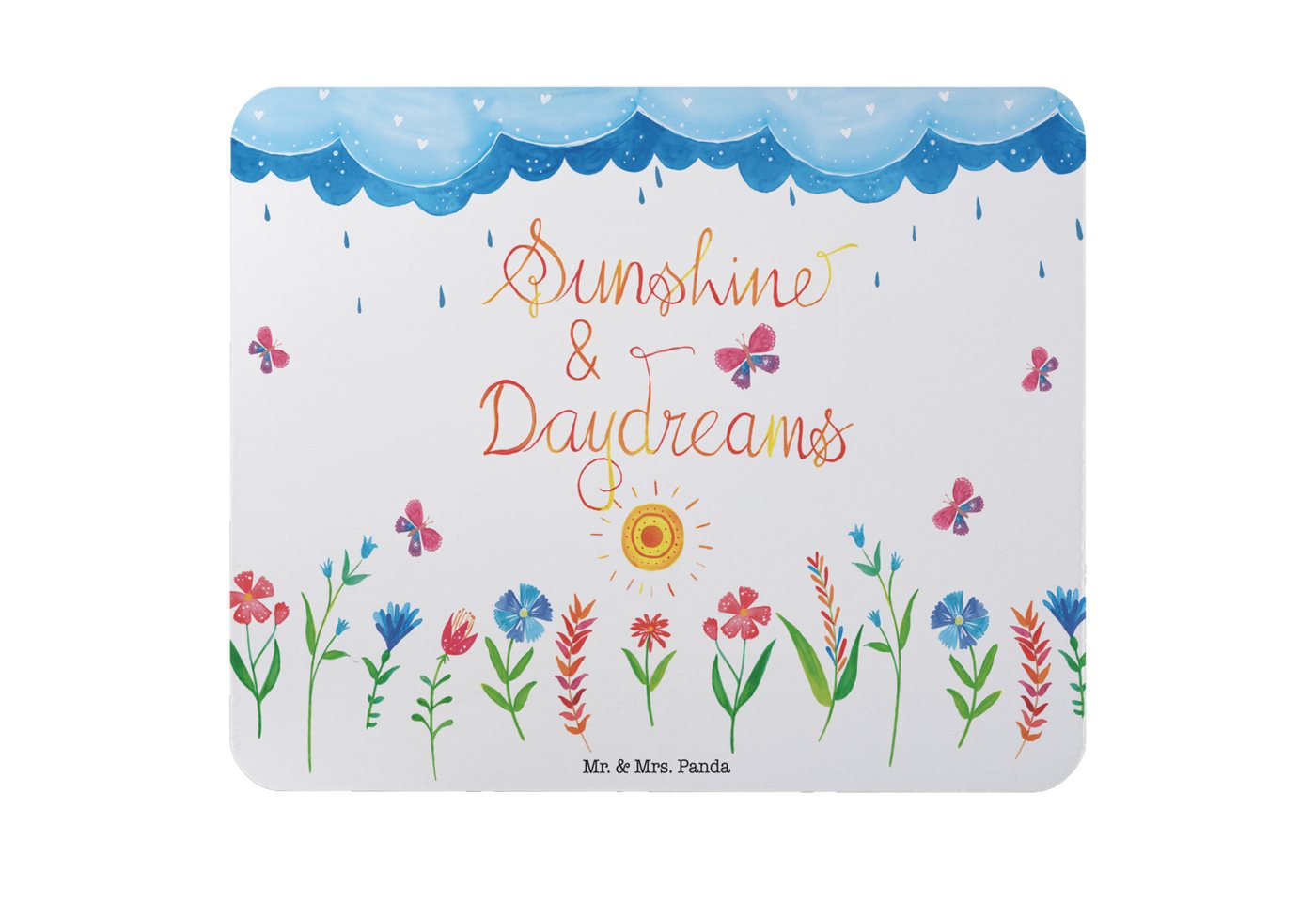 Mr. & Mrs. Panda Mauspad Sunshine and Daydreams - Geschenk, Mauspad, Designer Mauspad, Outdoor (Packung, 1-St., Mauspad Sunshine and Daydreams), Ergonomisch von Mr. & Mrs. Panda