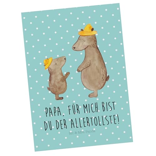 Mr. & Mrs. Panda Postkarte Bären mit Hut - Geschenk, Vatertag, Paps, Einladung, Bruder, Einladungskarten Geburtstag, Papa, Einladung Geburtstag, Mr. & Mrs. Panda Postkarte Bären mit Hut - Geschenk, Vatertag, Paps, Einladung, Bruder, Einladungskarten Geburtstag, Papa, Einladung Geburtstag, von Mr. & Mrs. Panda
