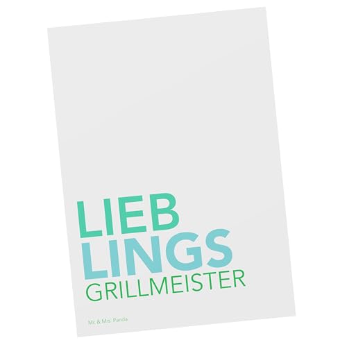 Mr. & Mrs. Panda Postkarte Grillmeister - Geschenk, Einladungskarte, Ansichtskarte, Einladung, Griller, Grußkarte, Geschenkidee, Spruch, Verschenken Mr. & Mrs. Panda Postkarte Grillmeister - Geschenk, Einladungskarte, Ansichtskarte, Einladung, Griller, Grußkarte, Geschenkidee, Spruch, Verschenken von Mr. & Mrs. Panda