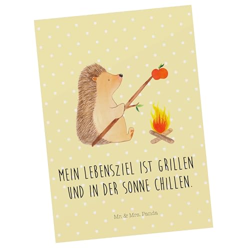 Mr. & Mrs. Panda Postkarte Igel Grillen - Geschenk, Geburtstagskarte, Einladungskarten Geburtstag, Geschenkkarte, Sinn des Lebens, Ziele, Tiere, Mr. & Mrs. Panda Postkarte Igel Grillen - Geschenk, Geburtstagskarte, Einladungskarten Geburtstag, Geschenkkarte, Sinn des Lebens, Ziele, Tiere, von Mr. & Mrs. Panda