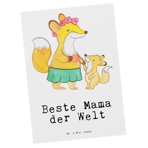 Mr. & Mrs. Panda Postkarte Mama - Geschenk, Mitbringsel, Geburtstagsgeschenk, Ansichtskarte, Einladung, Geschenkkarte, für, Tochter, Dankeskarte, von Mr. & Mrs. Panda