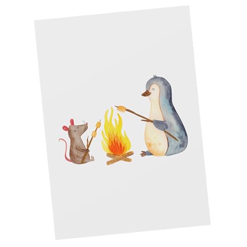 Mr. & Mrs. Panda Postkarte Pinguin Lagerfeuer - Geschenk, grillen, glücklich, Dankeskarte, Motivation, Marshmallows, Neustart, Ansichtskarte, Mr. & Mrs. Panda Postkarte Pinguin Lagerfeuer - Geschenk, grillen, glücklich, Dankeskarte, Motivation, Marshmallows, Neustart, Ansichtskarte, von Mr. & Mrs. Panda