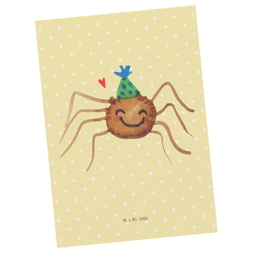 Mr. & Mrs. Panda Postkarte Spinne Agathe Party - Geschenk, Einladungskarte, Wunder, Geburtstagskarte, Einladung, Motivation, Ansichtskarte, von Mr. & Mrs. Panda