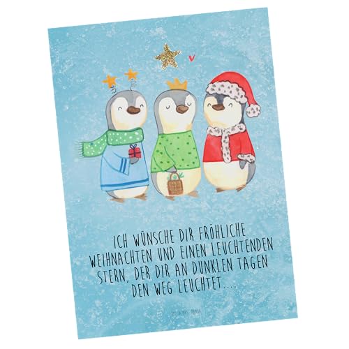 Mr. & Mrs. Panda Postkarte Winterzeit Heilige drei Könige - Geschenk, Geschenkkarte, Einladung, Nikolaus, Heiligabend, Einladungskarte, Advent, von Mr. & Mrs. Panda