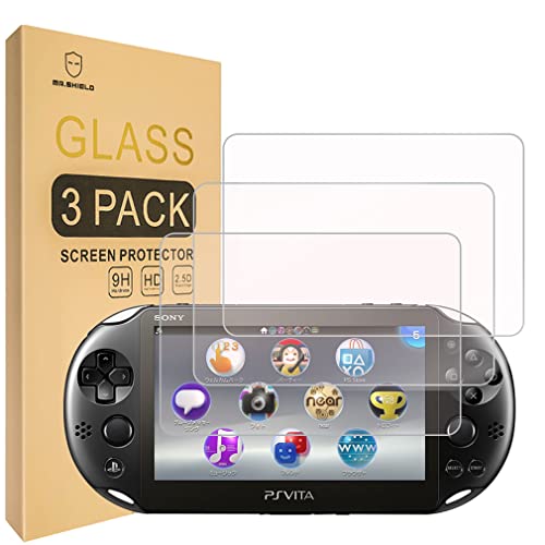 Mr.Shield [3-PACK] Designed For Sony PS Vita 2000 / Sony PlayStation Vita PSV 2000-Max [Tempered Glass] Screen Protector von Mr.Shield