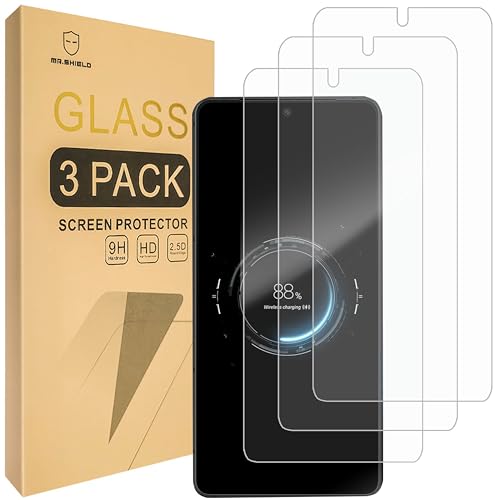 Mr.Shield Schutzfolie Kompatibel mit Asus ROG Phone 8 / ROG Phone 8 Pro [3 Stück] Schutzglas Schutzglasfolie 9H Härte, HD Klare Displayschutzfolie von Mr.Shield