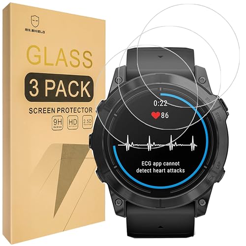 Mr.Shield Schutzfolie Kompatibel mit Garmin Epix Pro (Gen 2) [51mm] [3 Stück] Schutzglas Schutzglasfolie 9H Härte, HD Klare Displayschutzfolie von Mr.Shield