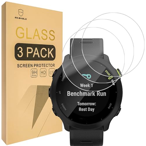 Mr.Shield Schutzfolie Kompatibel mit Garmin Forerunner 955/955 Solar [3 Stück] Schutzglas Schutzglasfolie 9H Härte, HD Klare Displayschutzfolie von Mr.Shield