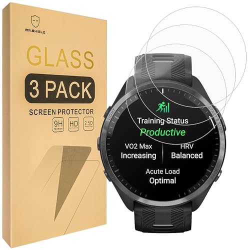 Mr.Shield Schutzfolie Kompatibel mit Garmin Forerunner 965 [3 Stück] Schutzglas Schutzglasfolie 9H Härte, HD Klare Displayschutzfolie von Mr.Shield