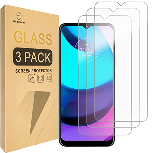 Mr.Shield Schutzfolie Kompatibel mit Motorola Moto E20 [3 Stück] Schutzglas Schutzglasfolie 9H Härte, HD Klare Displayschutzfolie von Mr.Shield