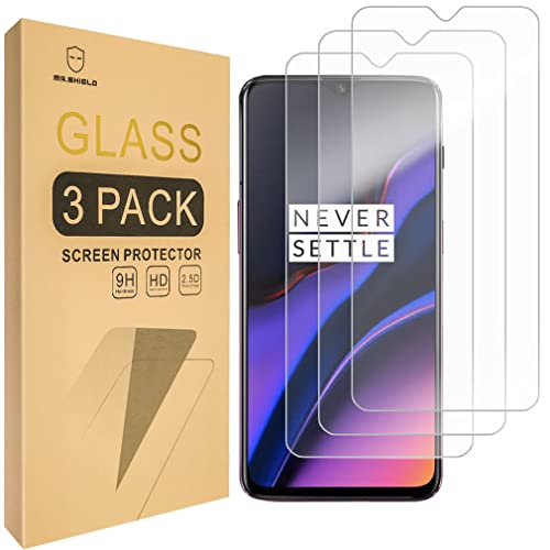 Mr.Shield Schutzfolie Kompatibel mit OnePlus 6T / OnePlus 7 [3 Stück] Schutzglas Schutzglasfolie 9H Härte, HD Klare Displayschutzfolie von Mr.Shield