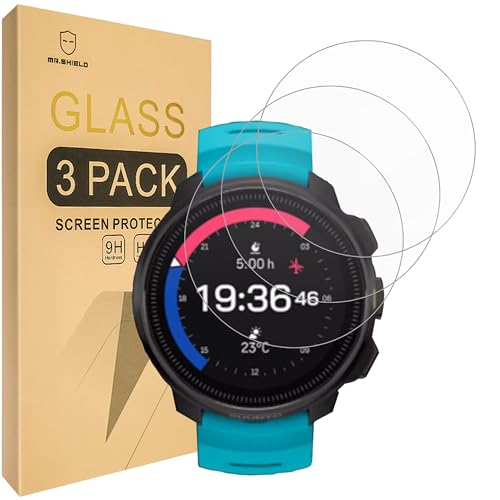 Mr.Shield Schutzfolie Kompatibel mit Suunto Ocean [3 Stück] Schutzglas Schutzglasfolie 9H Härte, HD Klare Displayschutzfolie von Mr.Shield