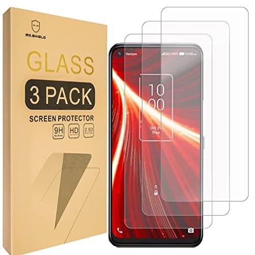 Mr.Shield Schutzfolie Kompatibel mit TCL 10 5G UW [3 Stück] Schutzglas Schutzglasfolie 9H Härte, HD Klare Displayschutzfolie von Mr.Shield