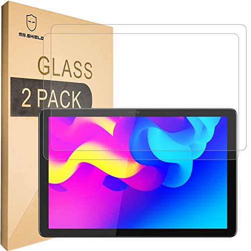 Mr.Shield Schutzfolie Kompatibel mit TCL Tab 10 FHD/Tab 10 HD 4G Tablet, 10,1 Zoll [2 Stück] Schutzglas Schutzglasfolie 9H Härte, HD Klare Displayschutzfolie von Mr.Shield