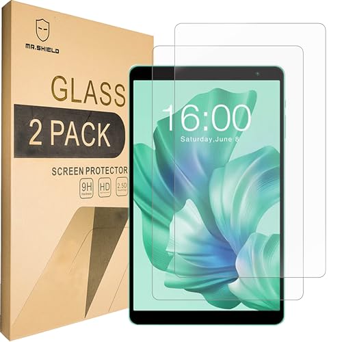 Mr.Shield Schutzfolie Kompatibel mit TECLAST P85T Tablet 8 Inch [2 Stück] Schutzglas Schutzglasfolie 9H Härte, HD Klare Displayschutzfolie von Mr.Shield