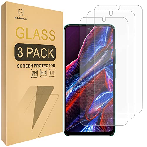 Mr.Shield Schutzfolie Kompatibel mit Xiaomi Poco X5 [3 Stück] Schutzglas Schutzglasfolie 9H Härte, HD Klare Displayschutzfolie von Mr.Shield