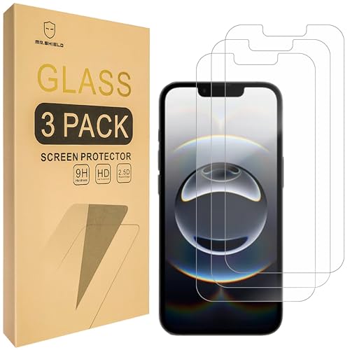 Mr.Shield Schutzfolie Kompatibel mit iPhone 16E (2025) [3 Stück] Schutzglas Schutzglasfolie 9H Härte, HD Klare Displayschutzfolie von Mr.Shield