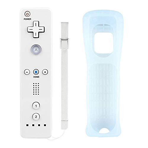 Mribo Wii Controller, Ersatz-Controller, Spiel-Controller mit Silikonhülle und Handgelenkschlaufe, für Nintendo Wii und Wii U von Mribo