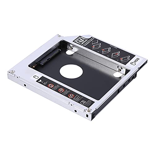Mrisata Disk Optisches Laufwerk SSD Caddy 19×16×2 12,7 Mm Aluminium HDD SSD Gehäuse Festplattenschacht Caddy Optischer DVD-Adapter für Laptop von Mrisata