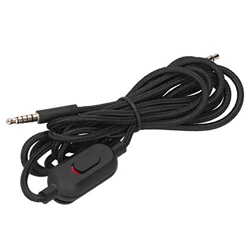 Mrisata Game-Kopfhörer-Audiokabel, 3,5-mm-Stecker, Logitèch Pro-Headset-Kabel, Logitèch G Pro-Kabel, Audio-Verlängerungskabel, Headset-Verlängerungskabel, Ersatz für Logitèch G233 G433 Mrisata Game-Kopfhörer-Audiokabel, 3,5-mm-Stecker, Logitèch Pro-Headset-Kabel, Logitèch G Pro-Kabel, Audio-Verlängerungskabel, Headset-Verlängerungskabel, Ersatz für Logitèch G233 G433 von Mrisata