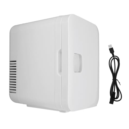Mrisata Mini-Kühlschrank 6 Liter, 8 Dosen Mini-Kühlschränke für Schlafzimmer, USB-Kühler und Wärmer, Tragbarer Kleiner Kühlschrank für Auto, Reisen, Zuhause/Hautpflege, Make-up, von Mrisata
