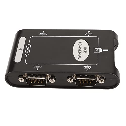 Mrisata USB-auf-Seriell-Adapter-Hub USB-auf-Seriell-Hub-Com-Seriell-Port-Karten USB-auf-Seriell-Adapter 4 RS232-Port Com-Reservefunktion Db9 Kompakter USB-auf-RS232-Adapter für 10 8 7 von Mrisata