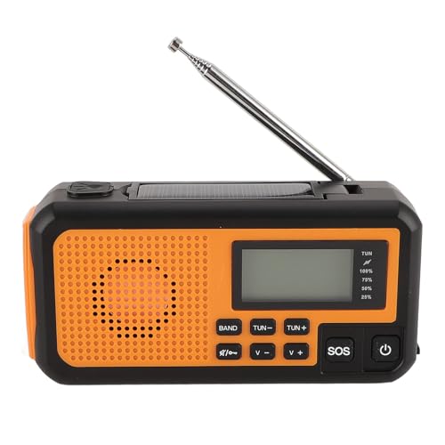 Notfall-Handkurbelradio mit Solarladefunktion, SOS-Alarm für Camping und Wandern Notfall-Handkurbelradio mit Solarladefunktion, SOS-Alarm für Camping und Wandern von Mrisata