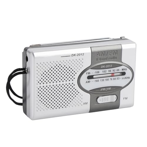 Pocket Transistor Radio mit Lautsprecher und Kopfhörerbuchse, Tragbares AM -FM -Radio für Reiseaktivitäten Im Freien (A) von Mrisata