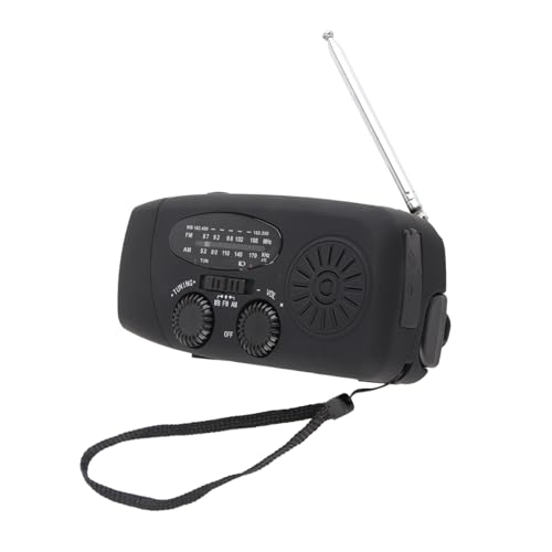 Solar Hand Crank Radio LED Taschenlampe Tragbares FM AM WB USB Radio für Notfall -Camping -Wanderungen Kajakfahren Im Freien (Amerikanisches Modell) von Mrisata