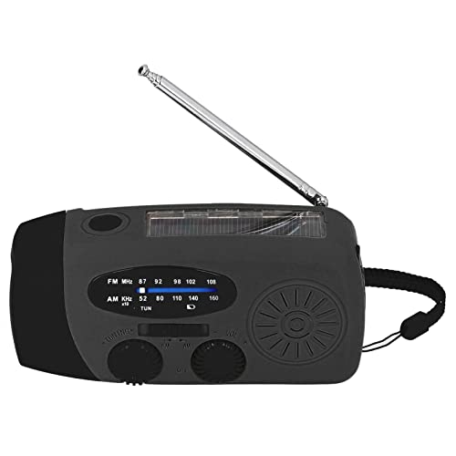 Solar Hand Crank Radio LED Taschenlampe Tragbares FM AM WB USB Radio für Notfall -Camping -Wanderungen Kajakfahren Im Freien (Europäisches Modell) von Mrisata