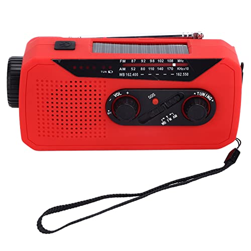 Solar -Radio für Notstrom -Stromerzeugung mit LED -Taschenlampe Tragbare Ladevorgänge für Camping -Wanderungen (Amerikanisches Modell) von Mrisata