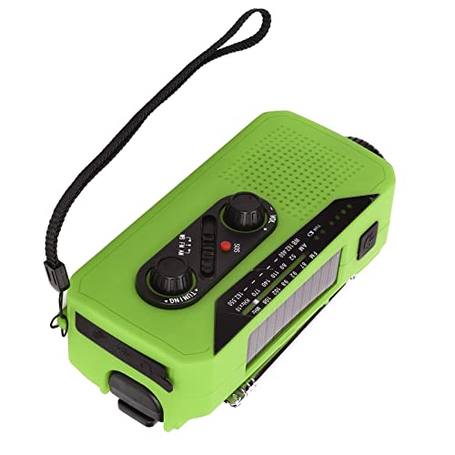 Solar -Radio für Notstrom -Stromerzeugung mit LED -Taschenlampe Tragbare Ladevorgänge für Camping -Wanderungen (Amerikanisches Modell) von Mrisata