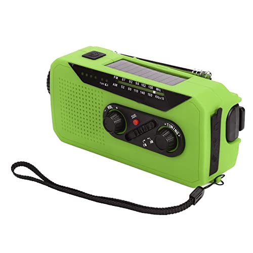 Solar -Radio für Notstrom -Stromerzeugung mit LED -Taschenlampe Tragbare Ladevorgänge für Camping -Wanderungen (Europäisches Modell) von Mrisata