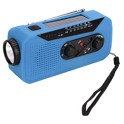 Solar -Radio für Notstrom -Stromerzeugung mit LED -Taschenlampe Tragbare Ladevorgänge für Camping -Wanderungen (Europäisches Modell) von Mrisata