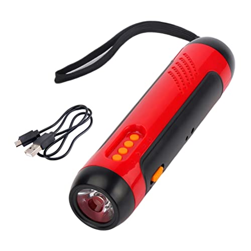 Tragbare Handkurbel -Taschenlampe Alarm FM Radio LED -Generator für Camping -Wanderungen Im Freien (B) von Mrisata