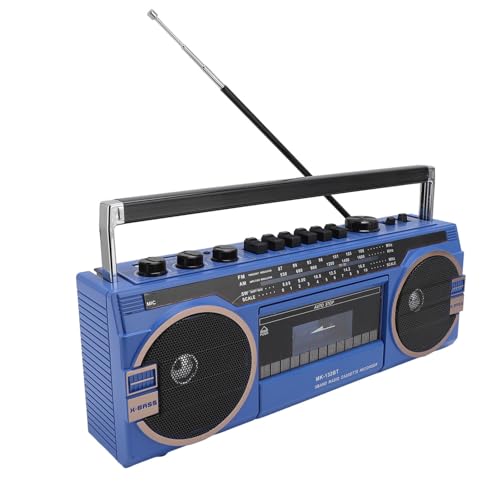Tragbarer Kassettenspieler Vintage Style Bity Recorder für Nostalgische Musikliebhaber (EU -Stecker) von Mrisata