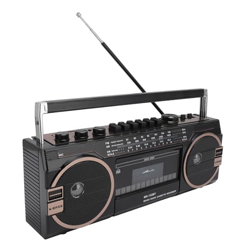 Tragbarer Kassettenspieler Vintage Style Bity Recorder für Nostalgische Musikliebhaber (EU -Stecker) von Mrisata