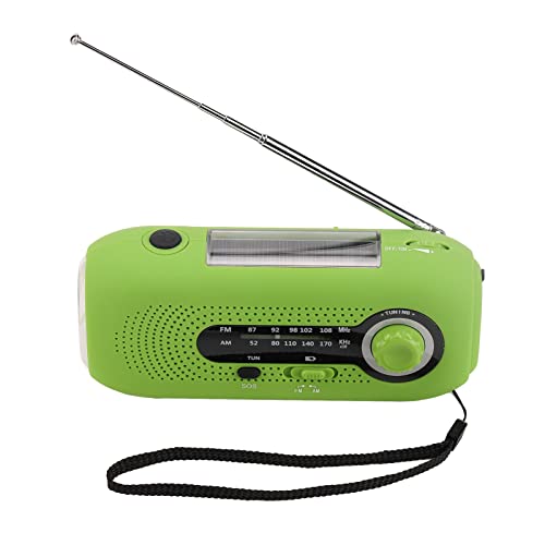 Tragbares Notfallradio Solar Hand Kurbel Wasserdicht mit LED -Taschenlampe für Outdoor Camping Grün Tragbares Notfallradio Solar Hand Kurbel Wasserdicht mit LED -Taschenlampe für Outdoor Camping Grün von Mrisata