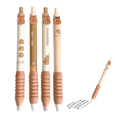 Mrltau 4 Pcs Niedliches Capybara Stifte, Capybara Sachen, gut greifbar, schreibfreudig, Capybara Geschenk, Tier Stifte, Tierstifte, Schöne Stifte, Cute Stuff, Capibara Schreibwaren Mrltau 4 Pcs Niedliches Capybara Stifte, Capybara Sachen, gut greifbar, schreibfreudig, Capybara Geschenk, Tier Stifte, Tierstifte, Schöne Stifte, Cute Stuff, Capibara Schreibwaren von Mrltau