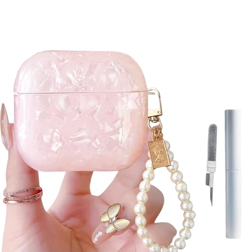 Mrltau durchsichtig Aesthetic Schutzhülle für Apple Airpods 4, mit Reinigungsset und süße Perlen Schlüsselanhänger, Cute Glitzer Case für Airpods 4 Mrltau durchsichtig Aesthetic Schutzhülle für Apple Airpods 4, mit Reinigungsset und süße Perlen Schlüsselanhänger, Cute Glitzer Case für Airpods 4 von Mrltau