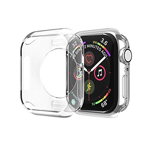 MroTech Kompatibel mit Apple Watch Series 6 SE 5 4 Schutzhülle 40mm iWatch Case Schutz Hülle Bumper Case Protector Flexible TPU Gehäuse Rundum Schutzhülle-40 mm Klar von MroTech
