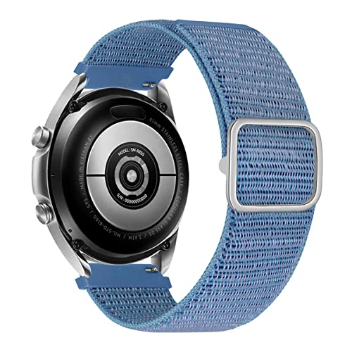 MroTech Kompatibel mit Samsung Galaxy Watch Active/Active 2 40mm/44mm Armband, 20mm Nylon Sport Uhrenarmband für Gear Sport/S2 Classic/Galaxy Watch 3 41mm/Galaxy Watch 4 5 6 Ersatzarmband Blauer See von MroTech