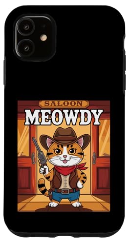 Meowdy Cowboy Funny Cat Western Funny Kätzchen Cartoon Hülle für iPhone 11 Meowdy Cowboy Funny Cat Western Funny Kätzchen Cartoon Hülle für iPhone 11 von Mrpotts73 Funny Cat