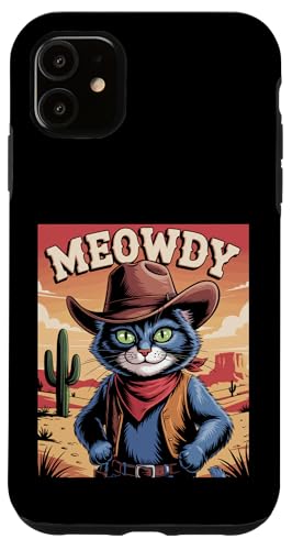 Meowdy Cowboy Funny Cat Western Funny Kätzchen Cartoon Hülle für iPhone 11 Meowdy Cowboy Funny Cat Western Funny Kätzchen Cartoon Hülle für iPhone 11 von Mrpotts73 Funny Cat